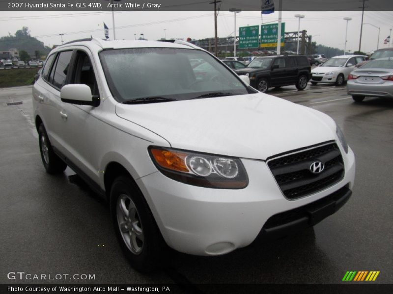 Arctic White / Gray 2007 Hyundai Santa Fe GLS 4WD