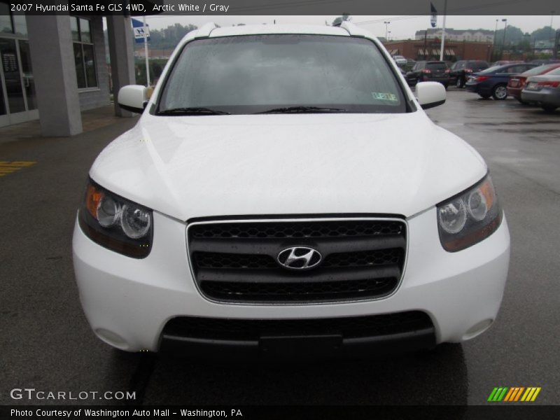 Arctic White / Gray 2007 Hyundai Santa Fe GLS 4WD