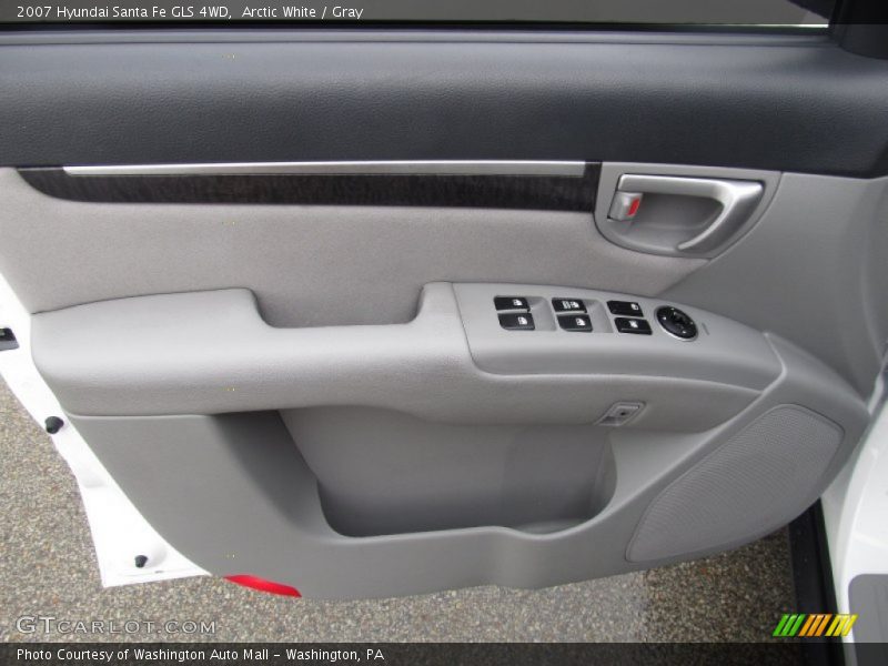 Arctic White / Gray 2007 Hyundai Santa Fe GLS 4WD