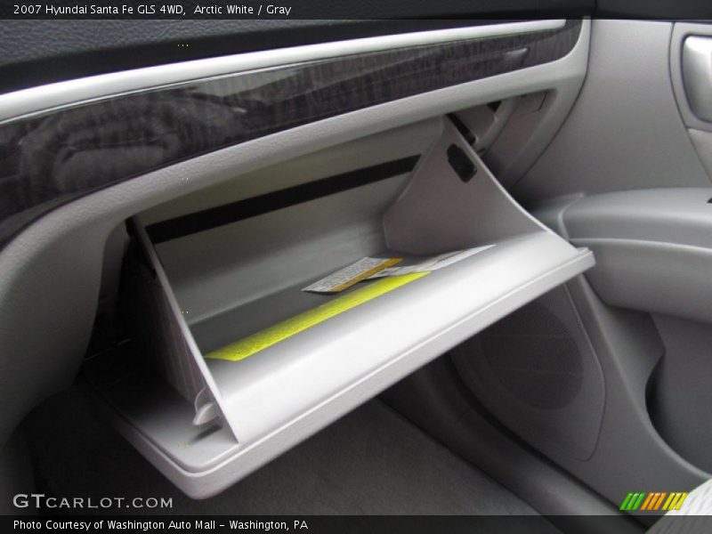 Arctic White / Gray 2007 Hyundai Santa Fe GLS 4WD