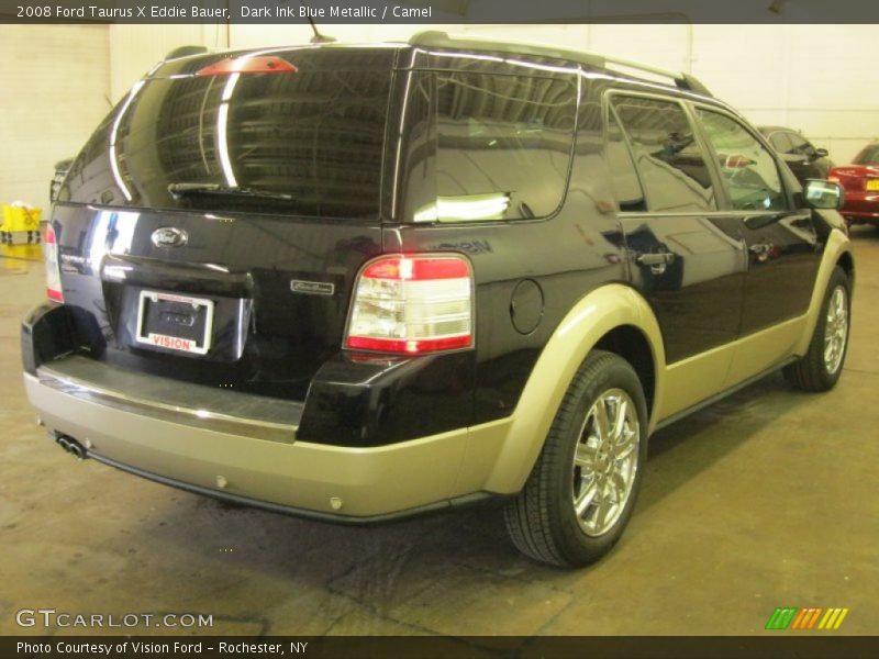 Dark Ink Blue Metallic / Camel 2008 Ford Taurus X Eddie Bauer