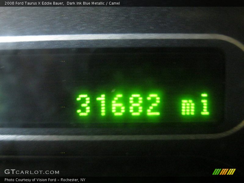 Dark Ink Blue Metallic / Camel 2008 Ford Taurus X Eddie Bauer