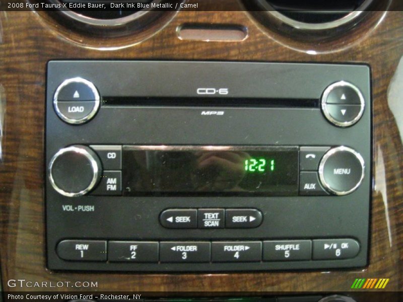 Dark Ink Blue Metallic / Camel 2008 Ford Taurus X Eddie Bauer