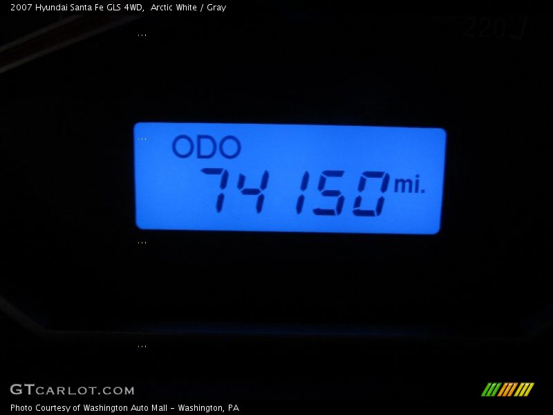 Arctic White / Gray 2007 Hyundai Santa Fe GLS 4WD