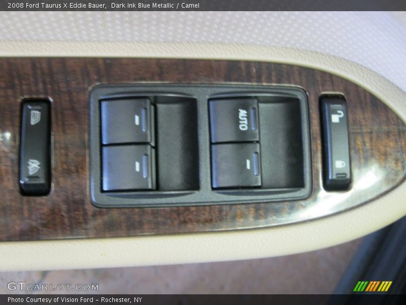 Dark Ink Blue Metallic / Camel 2008 Ford Taurus X Eddie Bauer