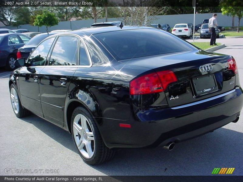 Brilliant Black / Ebony 2007 Audi A4 2.0T Sedan