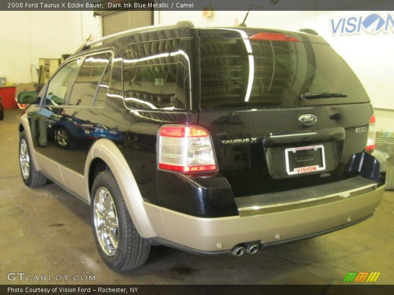 Dark Ink Blue Metallic / Camel 2008 Ford Taurus X Eddie Bauer