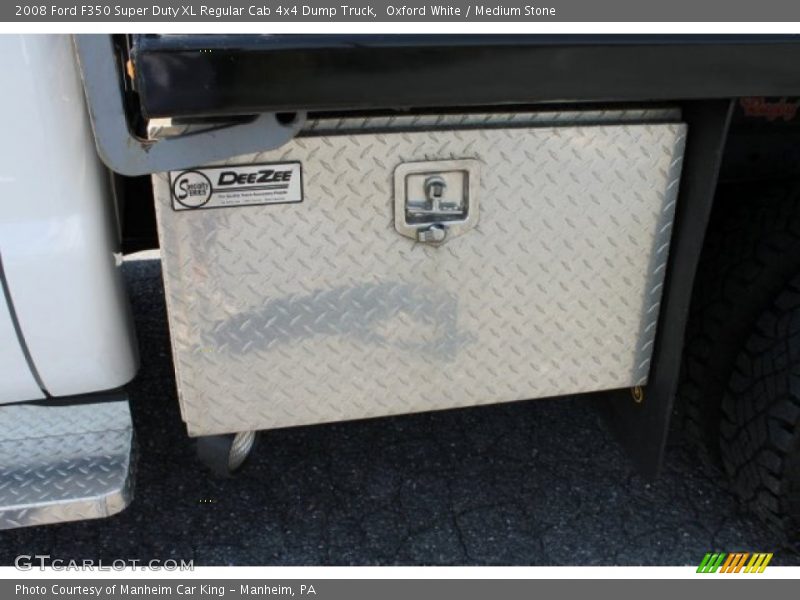 Oxford White / Medium Stone 2008 Ford F350 Super Duty XL Regular Cab 4x4 Dump Truck