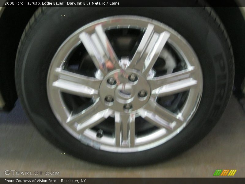 Dark Ink Blue Metallic / Camel 2008 Ford Taurus X Eddie Bauer