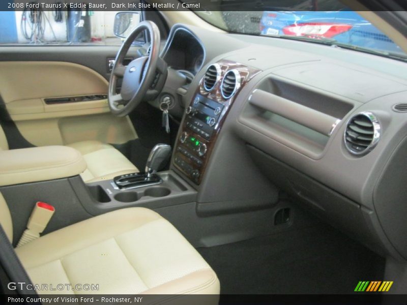 Dark Ink Blue Metallic / Camel 2008 Ford Taurus X Eddie Bauer