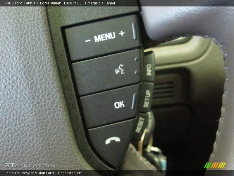 Dark Ink Blue Metallic / Camel 2008 Ford Taurus X Eddie Bauer