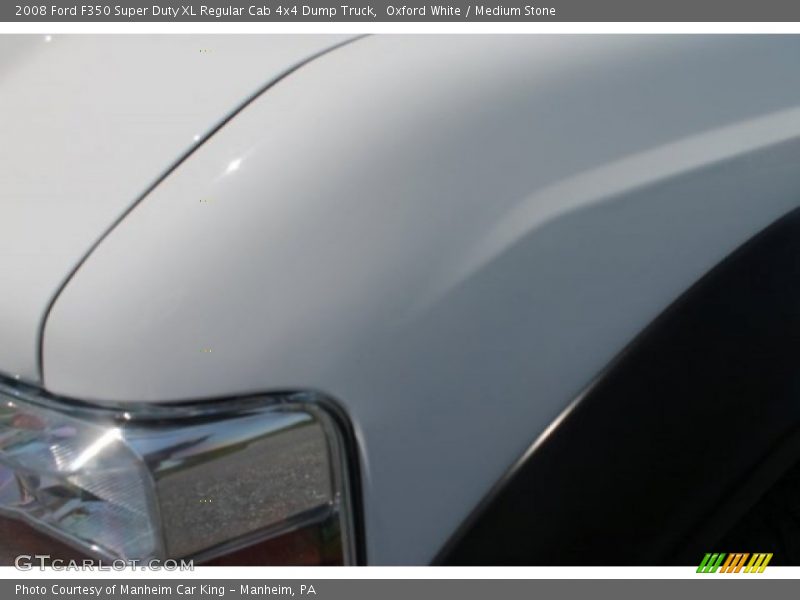 Oxford White / Medium Stone 2008 Ford F350 Super Duty XL Regular Cab 4x4 Dump Truck