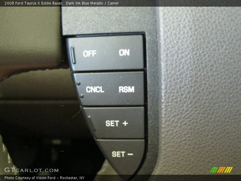 Dark Ink Blue Metallic / Camel 2008 Ford Taurus X Eddie Bauer