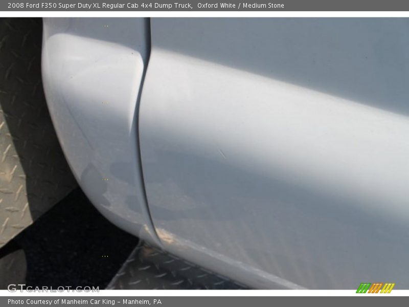 Oxford White / Medium Stone 2008 Ford F350 Super Duty XL Regular Cab 4x4 Dump Truck