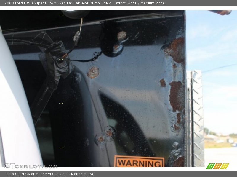 Oxford White / Medium Stone 2008 Ford F350 Super Duty XL Regular Cab 4x4 Dump Truck