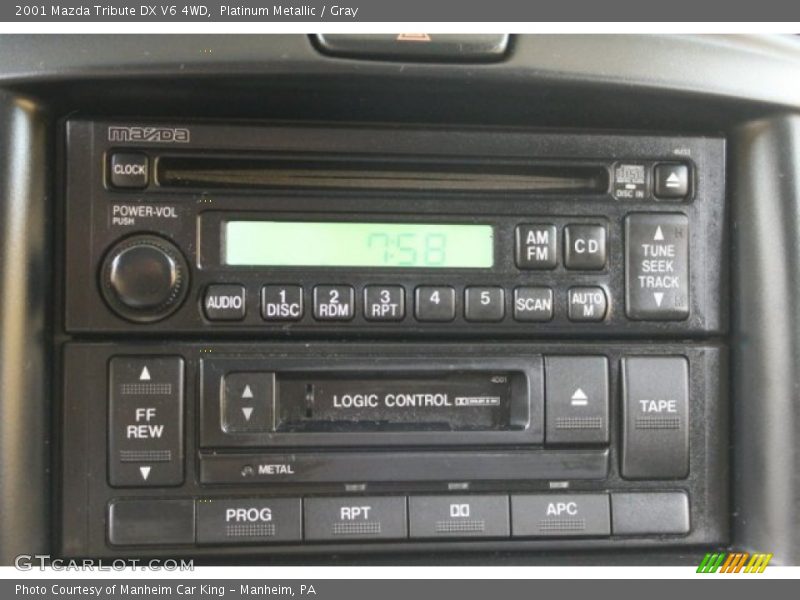 Platinum Metallic / Gray 2001 Mazda Tribute DX V6 4WD