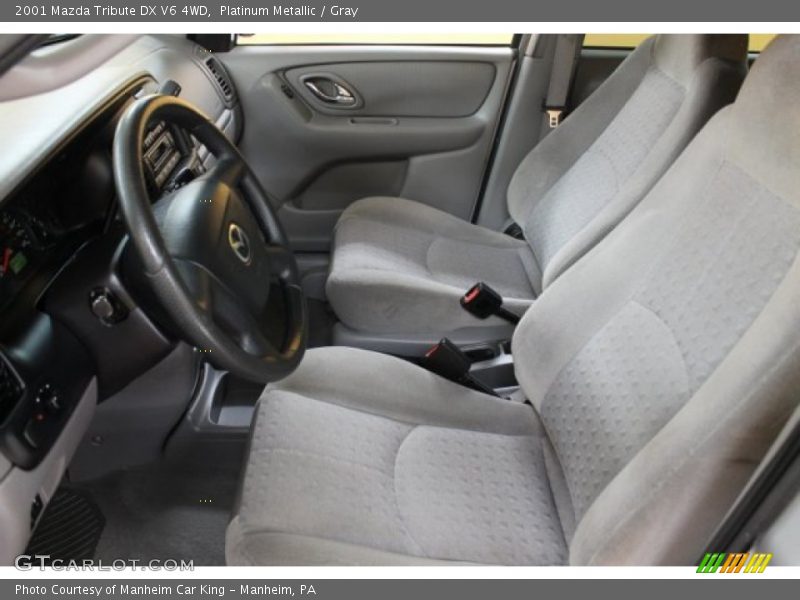 Platinum Metallic / Gray 2001 Mazda Tribute DX V6 4WD