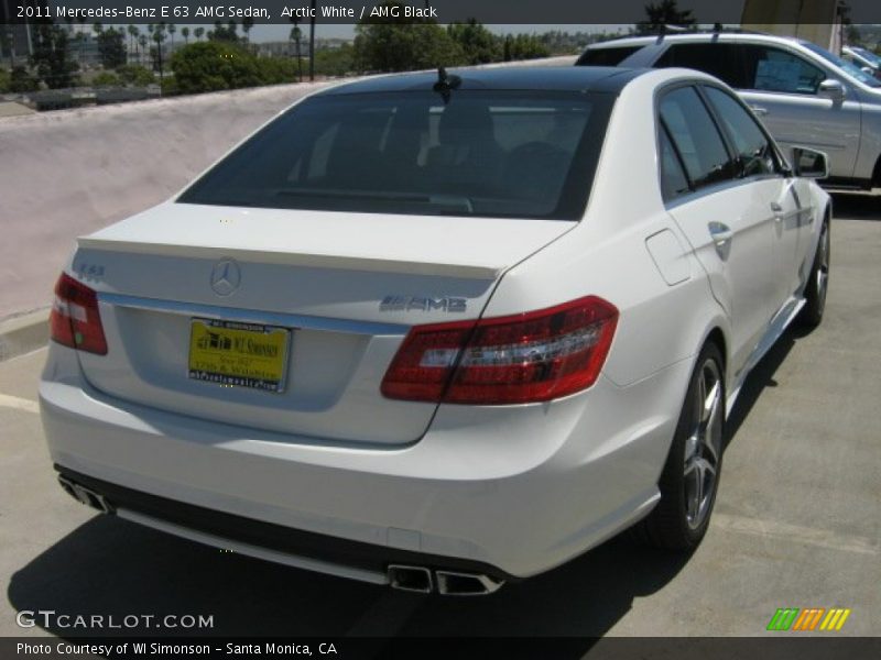 Arctic White / AMG Black 2011 Mercedes-Benz E 63 AMG Sedan