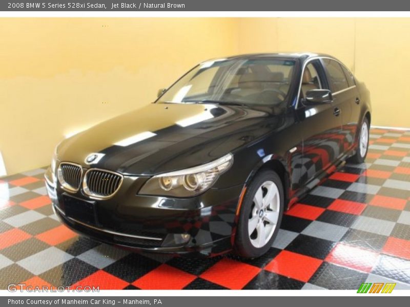 Jet Black / Natural Brown 2008 BMW 5 Series 528xi Sedan