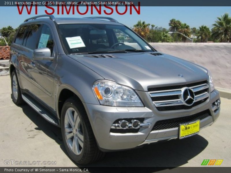 Palladium Silver Metallic / Black 2011 Mercedes-Benz GL 350 Blutec 4Matic