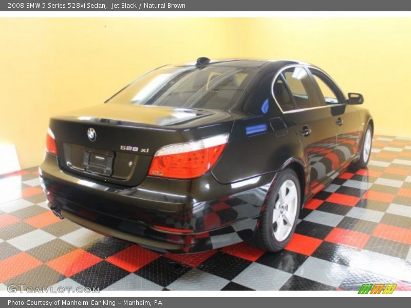 Jet Black / Natural Brown 2008 BMW 5 Series 528xi Sedan