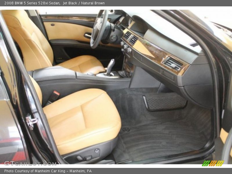 Jet Black / Natural Brown 2008 BMW 5 Series 528xi Sedan