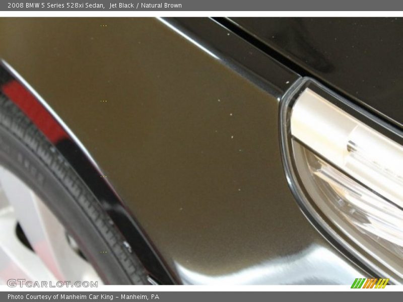 Jet Black / Natural Brown 2008 BMW 5 Series 528xi Sedan