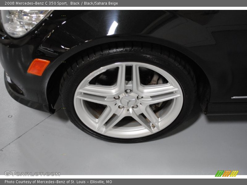 Black / Black/Sahara Beige 2008 Mercedes-Benz C 350 Sport