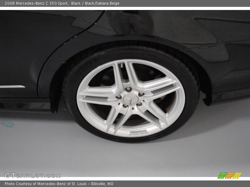 Black / Black/Sahara Beige 2008 Mercedes-Benz C 350 Sport