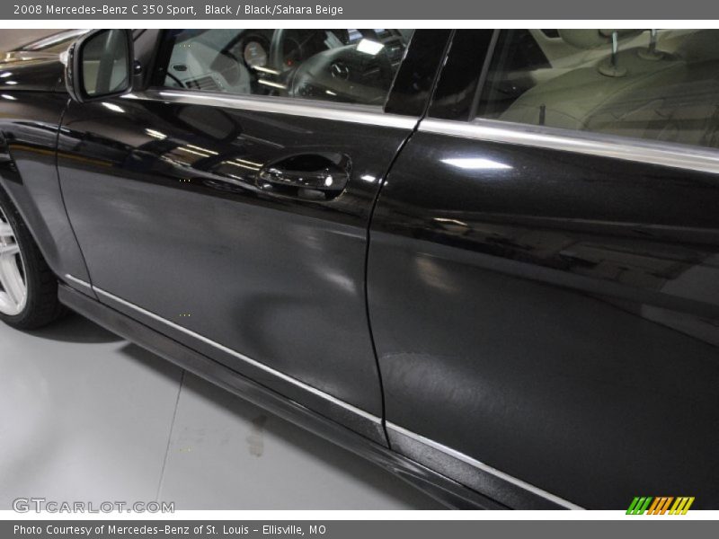 Black / Black/Sahara Beige 2008 Mercedes-Benz C 350 Sport