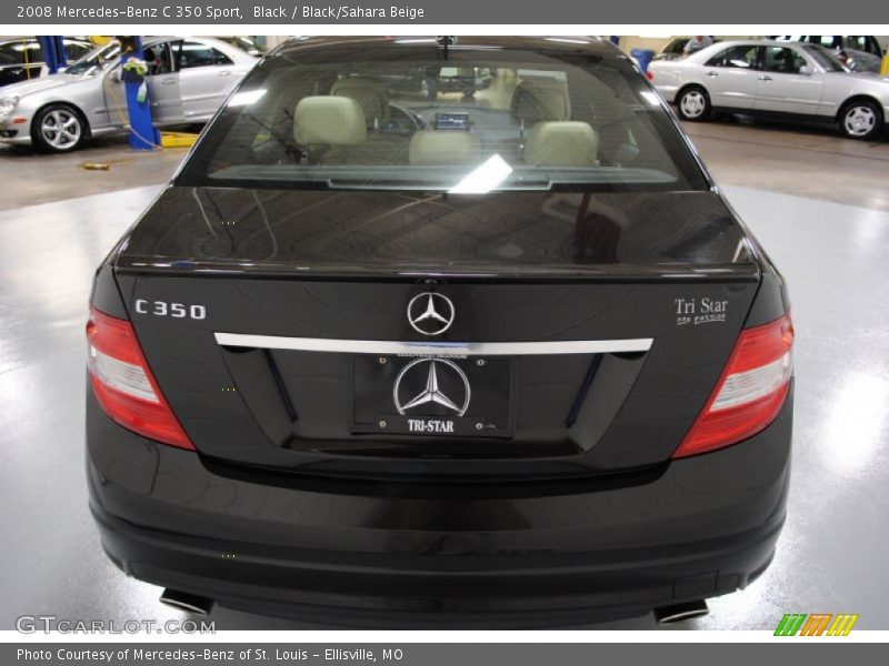 Black / Black/Sahara Beige 2008 Mercedes-Benz C 350 Sport