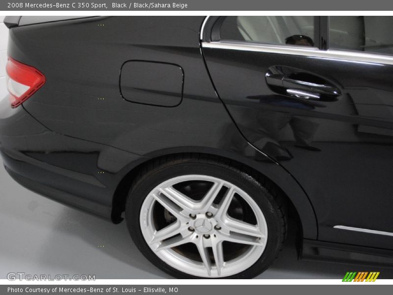 Black / Black/Sahara Beige 2008 Mercedes-Benz C 350 Sport