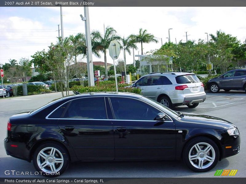 Brilliant Black / Ebony 2007 Audi A4 2.0T Sedan