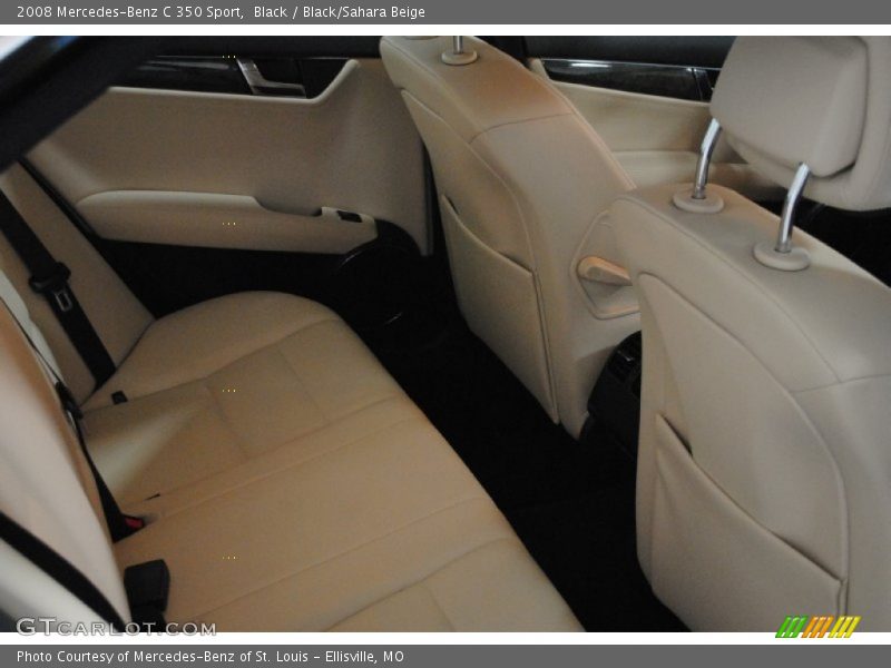 Black / Black/Sahara Beige 2008 Mercedes-Benz C 350 Sport