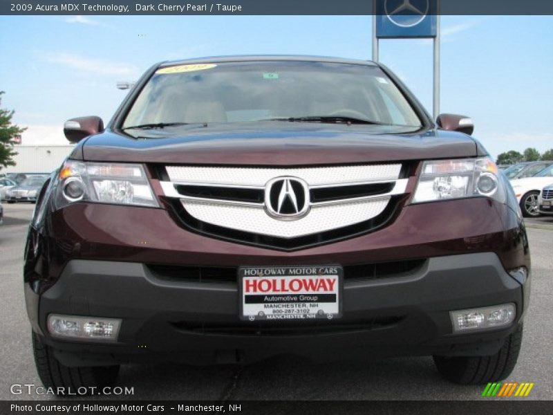 Dark Cherry Pearl / Taupe 2009 Acura MDX Technology