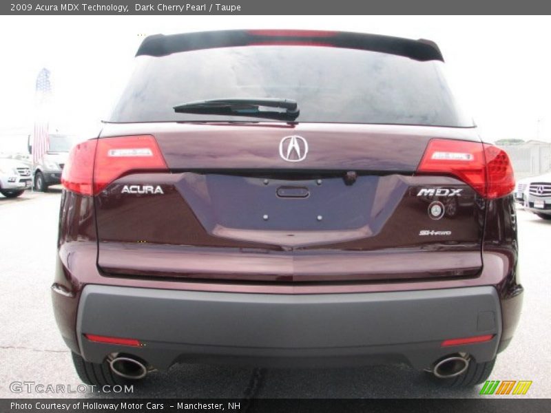 Dark Cherry Pearl / Taupe 2009 Acura MDX Technology