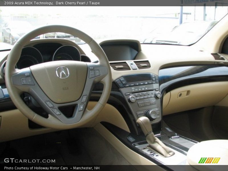 Dark Cherry Pearl / Taupe 2009 Acura MDX Technology