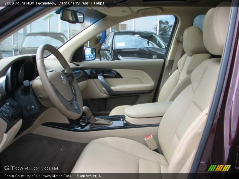 Dark Cherry Pearl / Taupe 2009 Acura MDX Technology