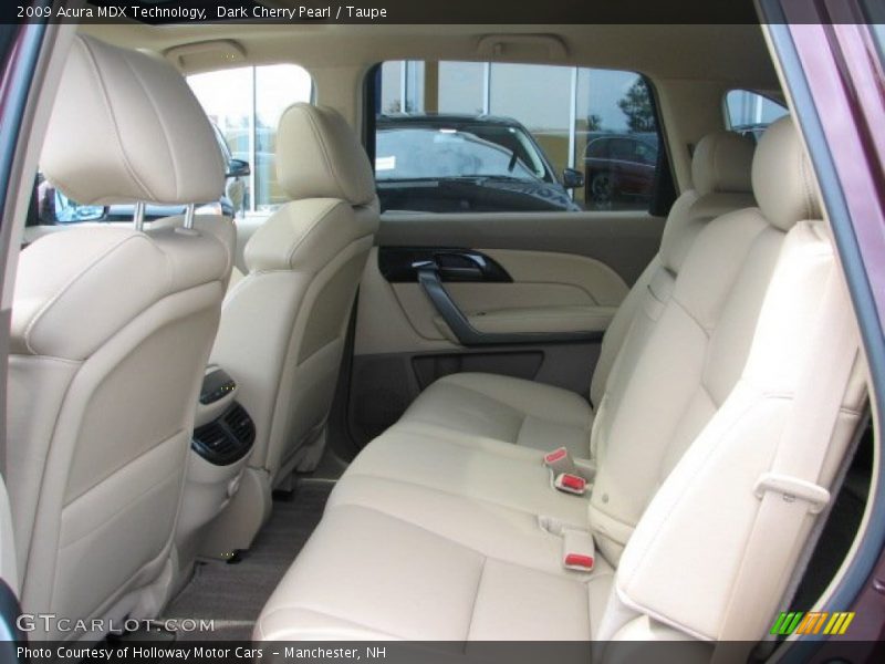 Dark Cherry Pearl / Taupe 2009 Acura MDX Technology