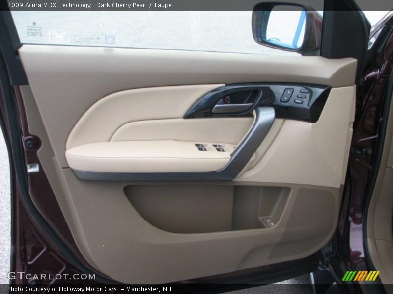 Dark Cherry Pearl / Taupe 2009 Acura MDX Technology