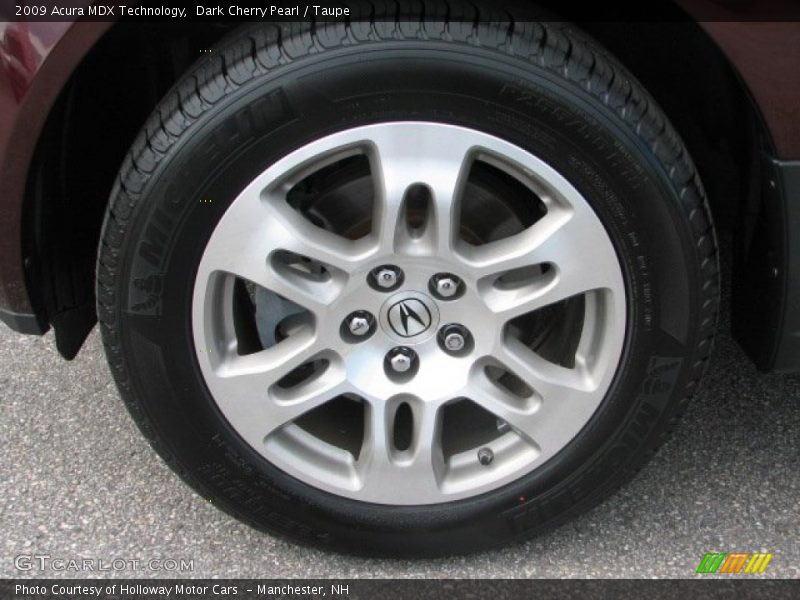 Dark Cherry Pearl / Taupe 2009 Acura MDX Technology