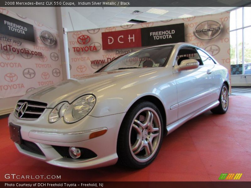 Iridium Silver Metallic / Black 2008 Mercedes-Benz CLK 550 Coupe