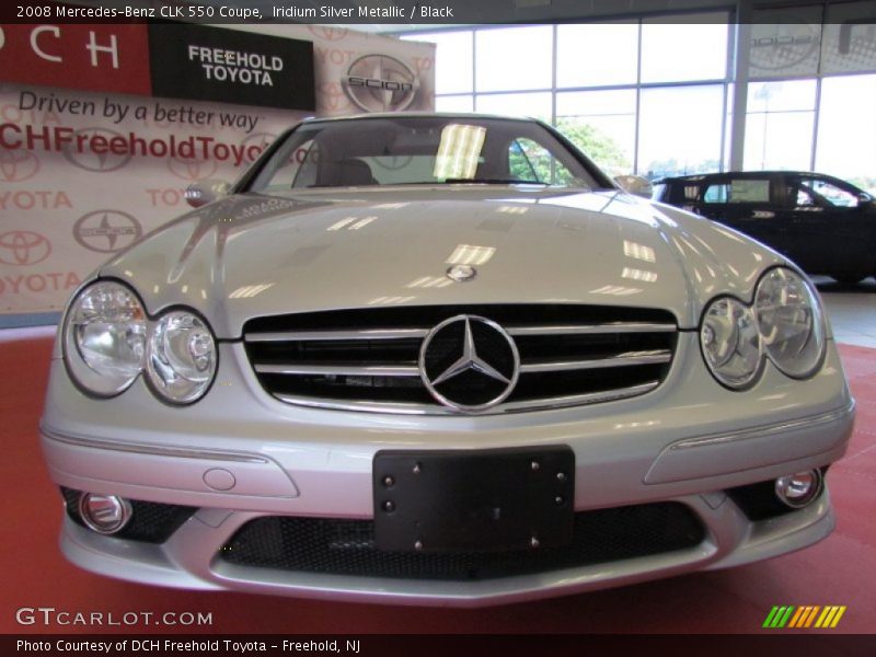 Iridium Silver Metallic / Black 2008 Mercedes-Benz CLK 550 Coupe