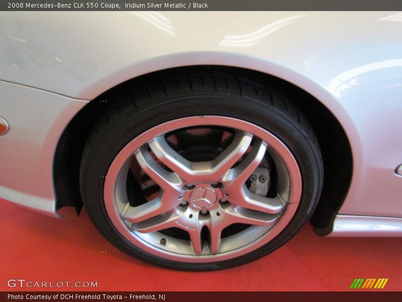 Iridium Silver Metallic / Black 2008 Mercedes-Benz CLK 550 Coupe