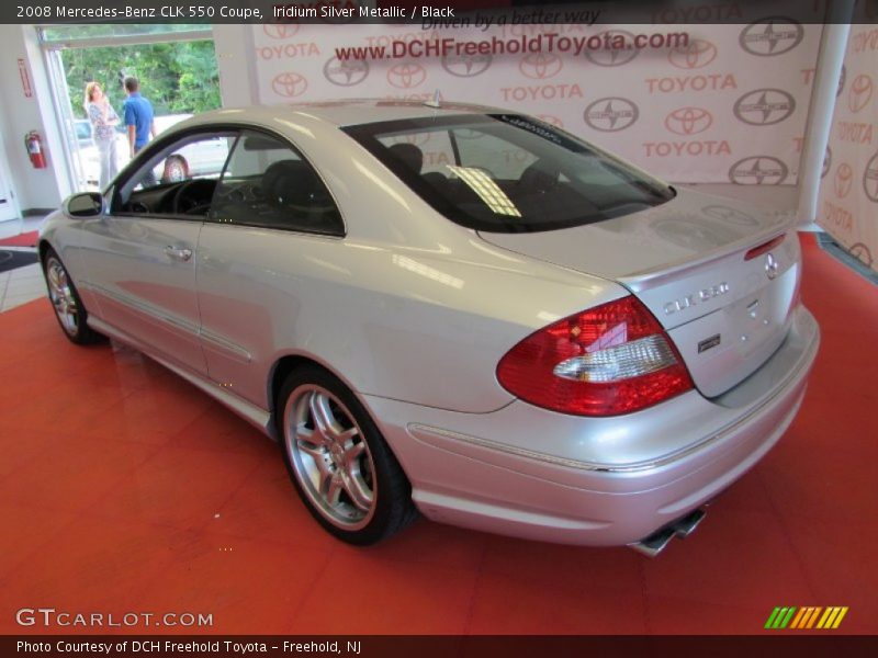 Iridium Silver Metallic / Black 2008 Mercedes-Benz CLK 550 Coupe