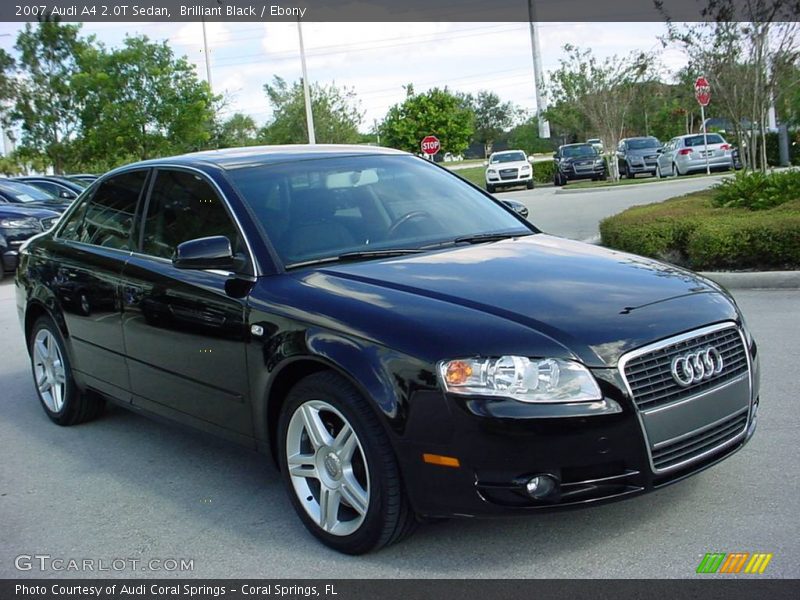 Brilliant Black / Ebony 2007 Audi A4 2.0T Sedan