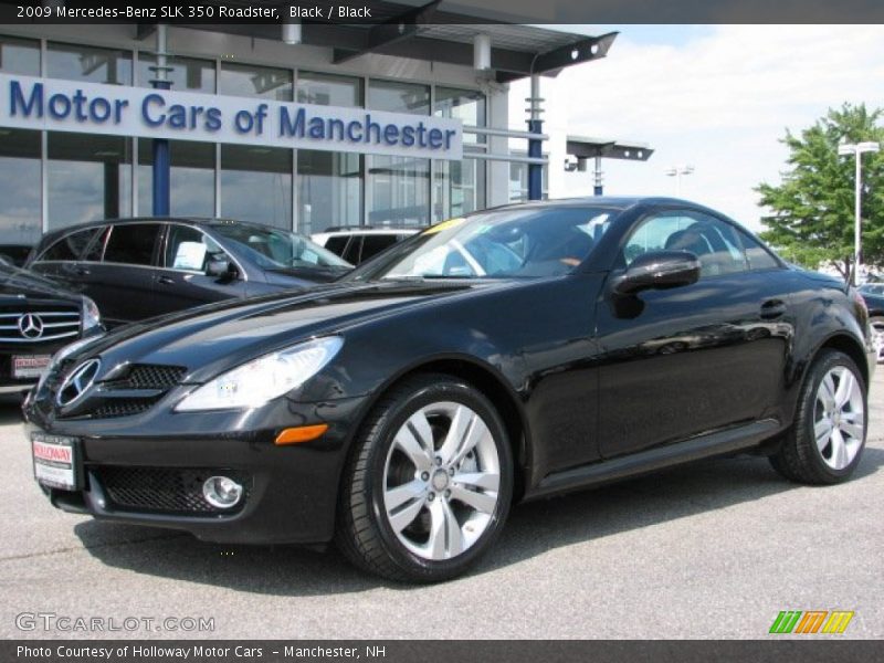 Black / Black 2009 Mercedes-Benz SLK 350 Roadster