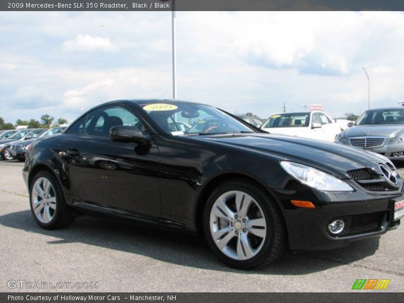 Black / Black 2009 Mercedes-Benz SLK 350 Roadster