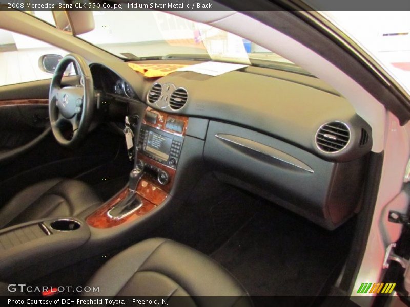 Iridium Silver Metallic / Black 2008 Mercedes-Benz CLK 550 Coupe