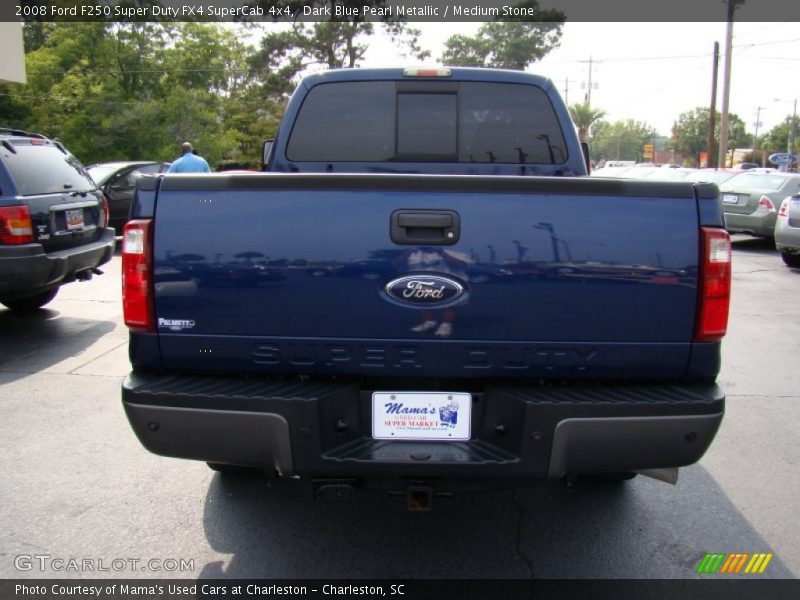 Dark Blue Pearl Metallic / Medium Stone 2008 Ford F250 Super Duty FX4 SuperCab 4x4